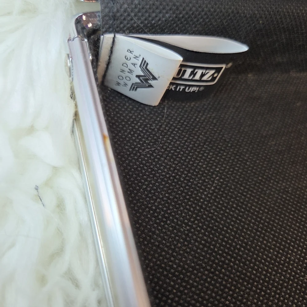 Vaultz Wonder Woman Silver Chrome Pencil Box Travel Case